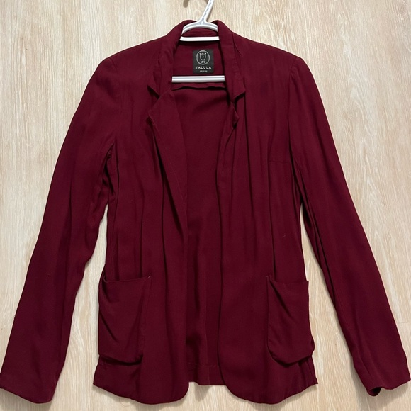 Aritzia Burgundy Blazer - Picture 1 of 2